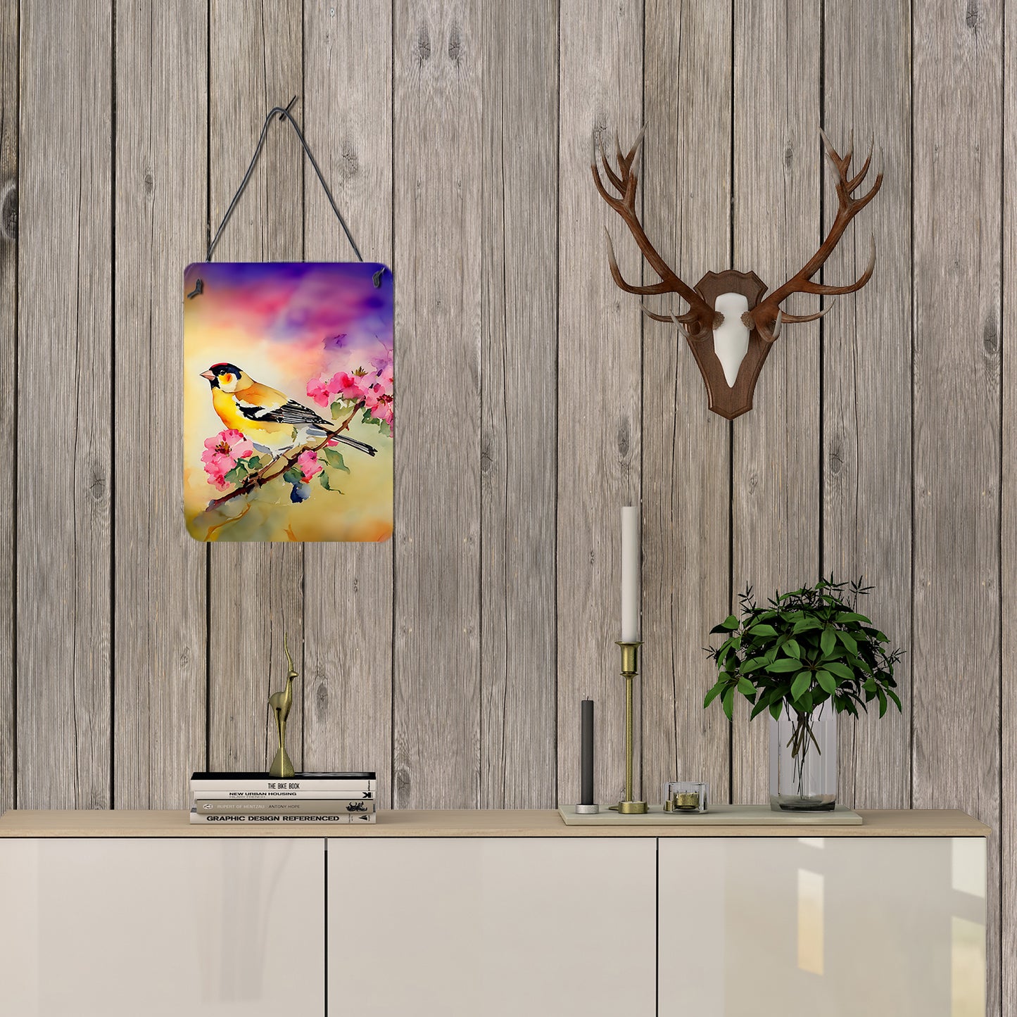 Goldfinch Wall or Door Hanging Prints