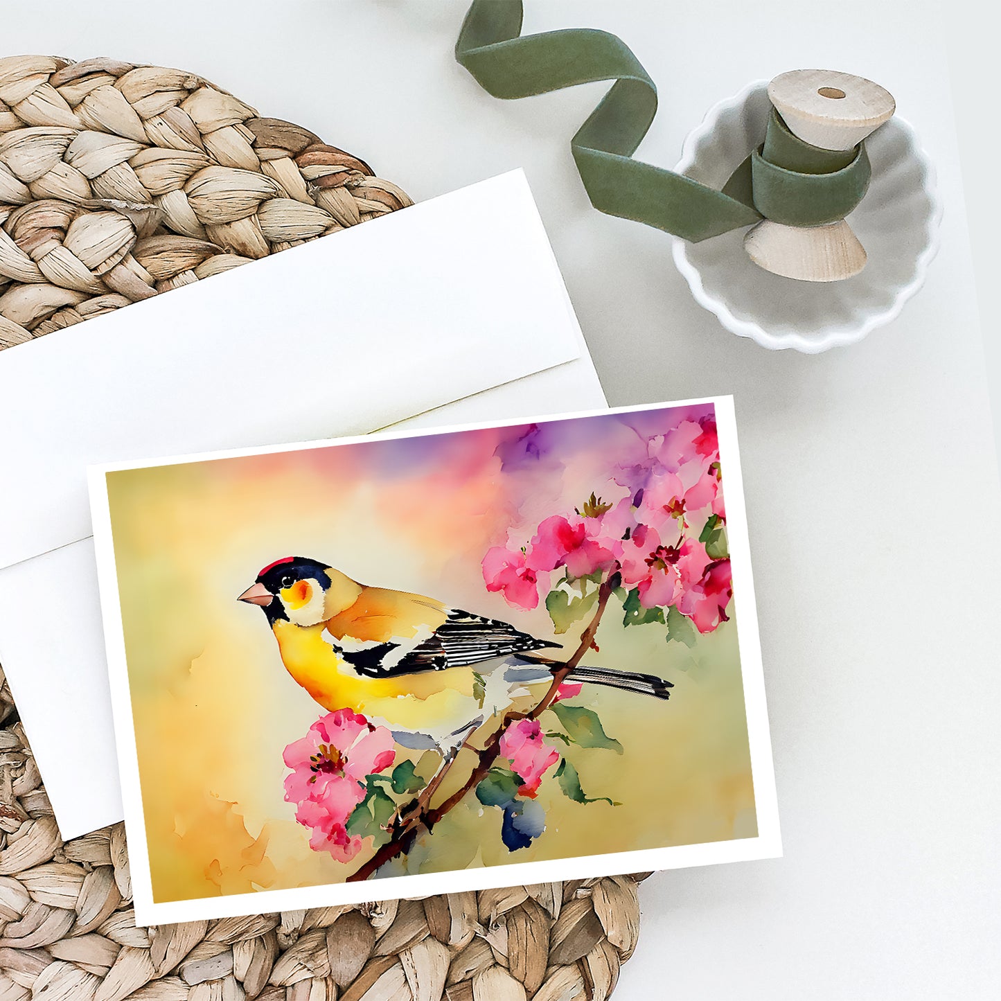 Goldfinch Greeting Cards Pack of 8