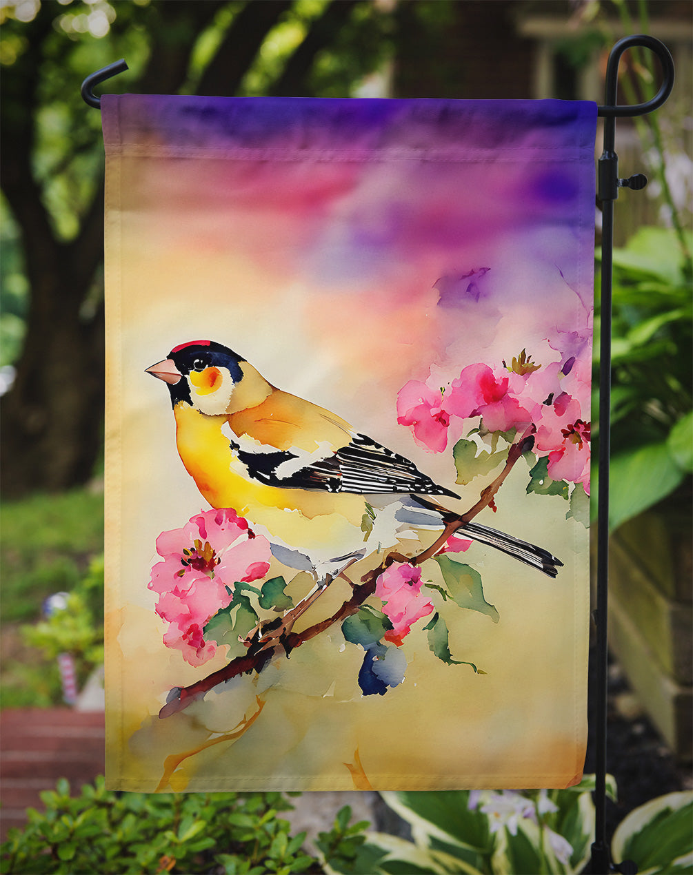 Goldfinch Garden Flag