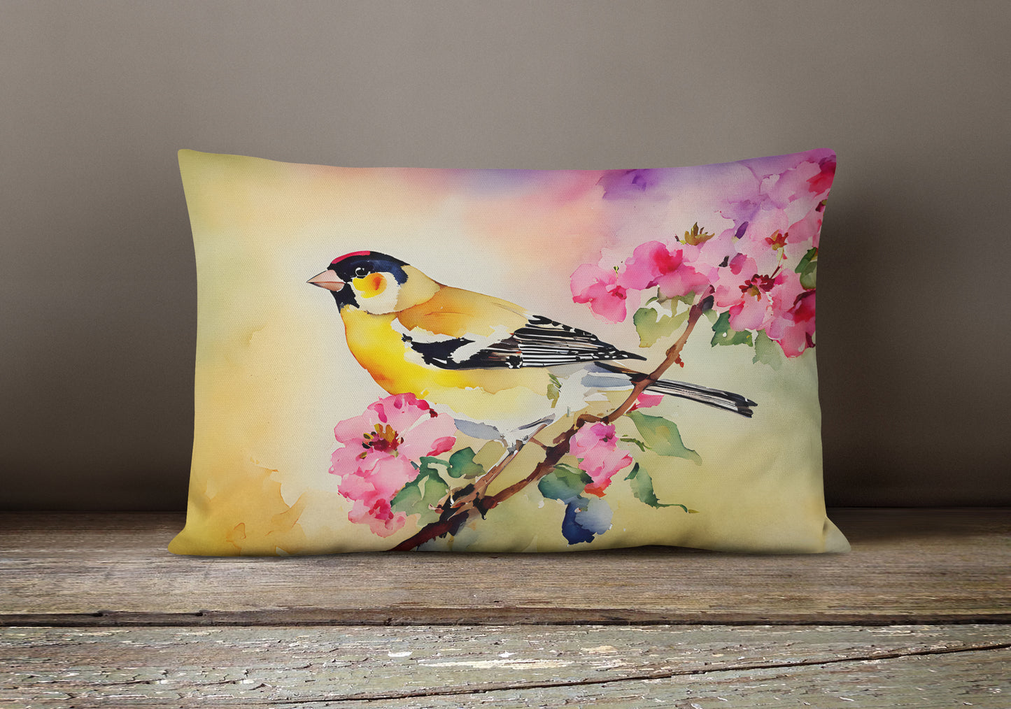 Goldfinch Throw Pillow