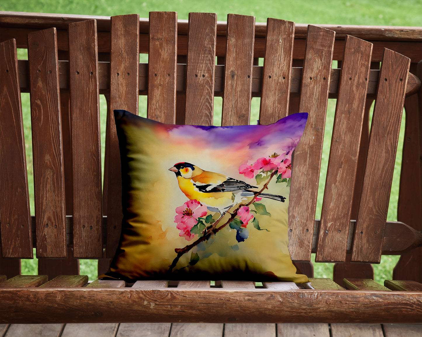 Goldfinch Throw Pillow