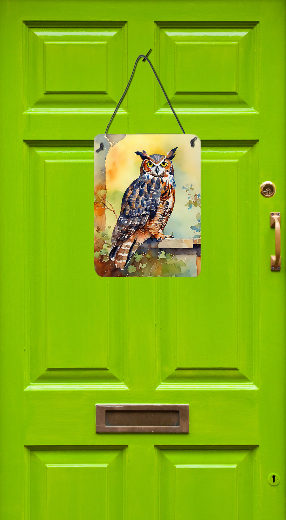 Great Horned Owl Wall or Door Hanging Prints