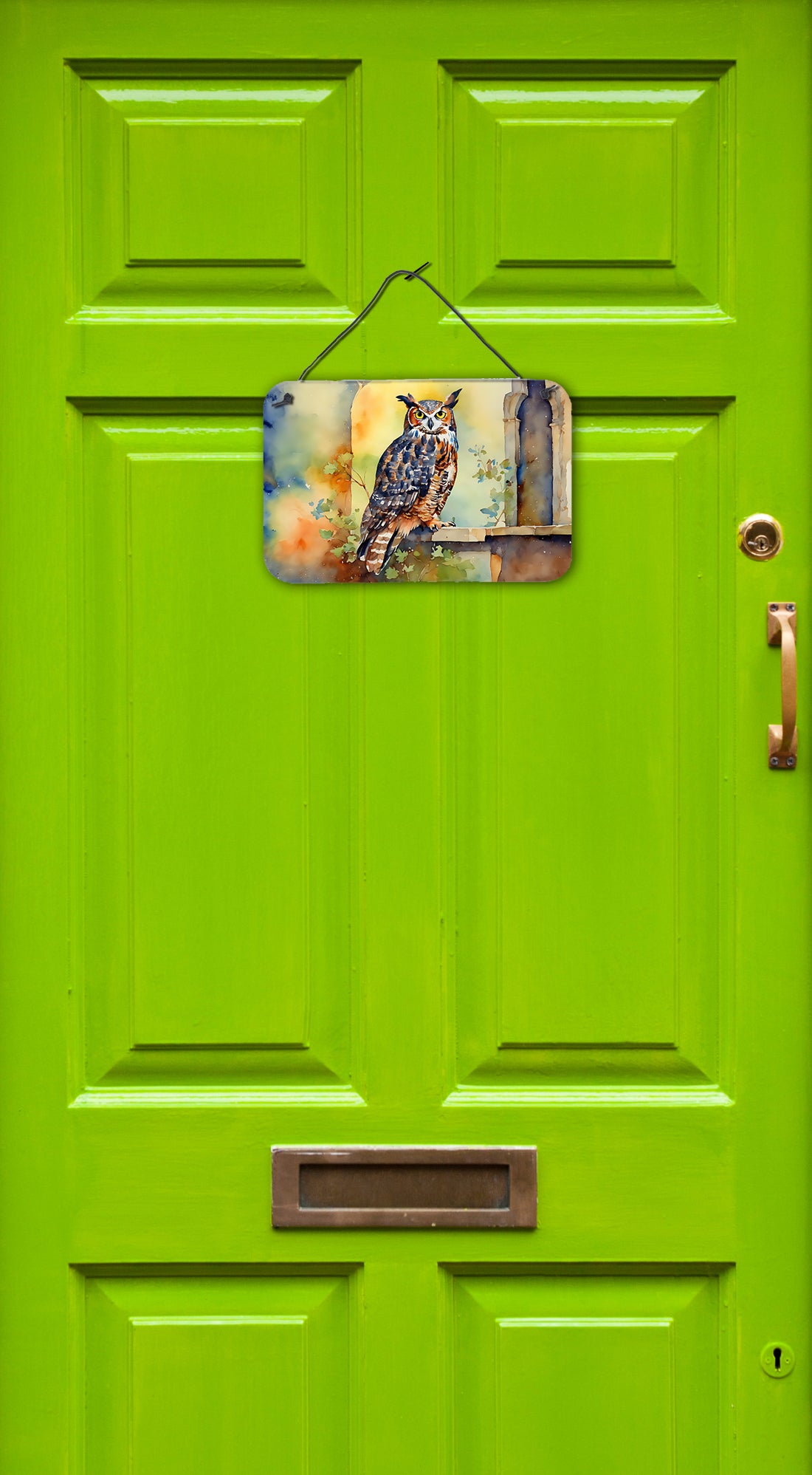 Great Horned Owl Wall or Door Hanging Prints