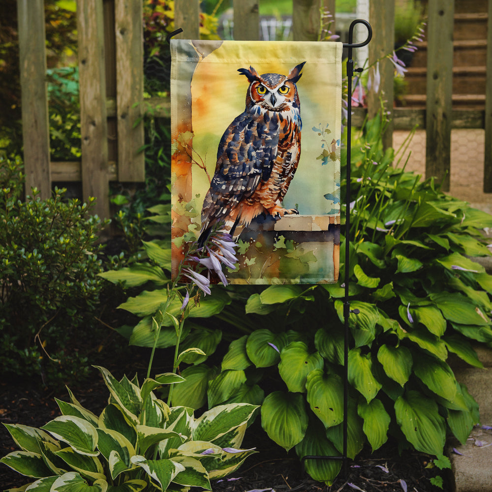 Great Horned Owl Garden Flag