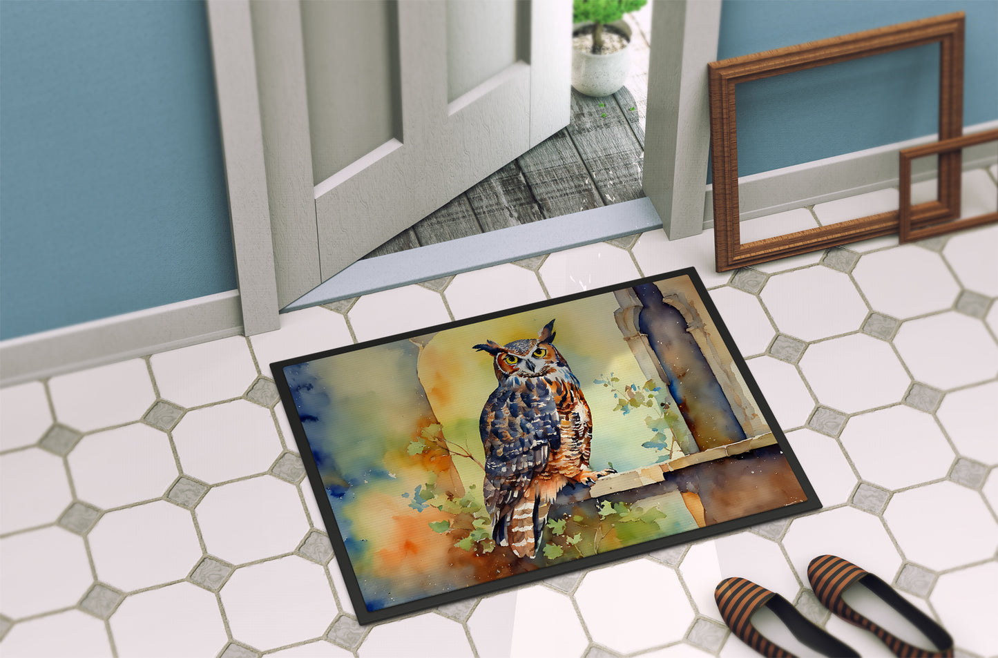 Great Horned Owl Doormat