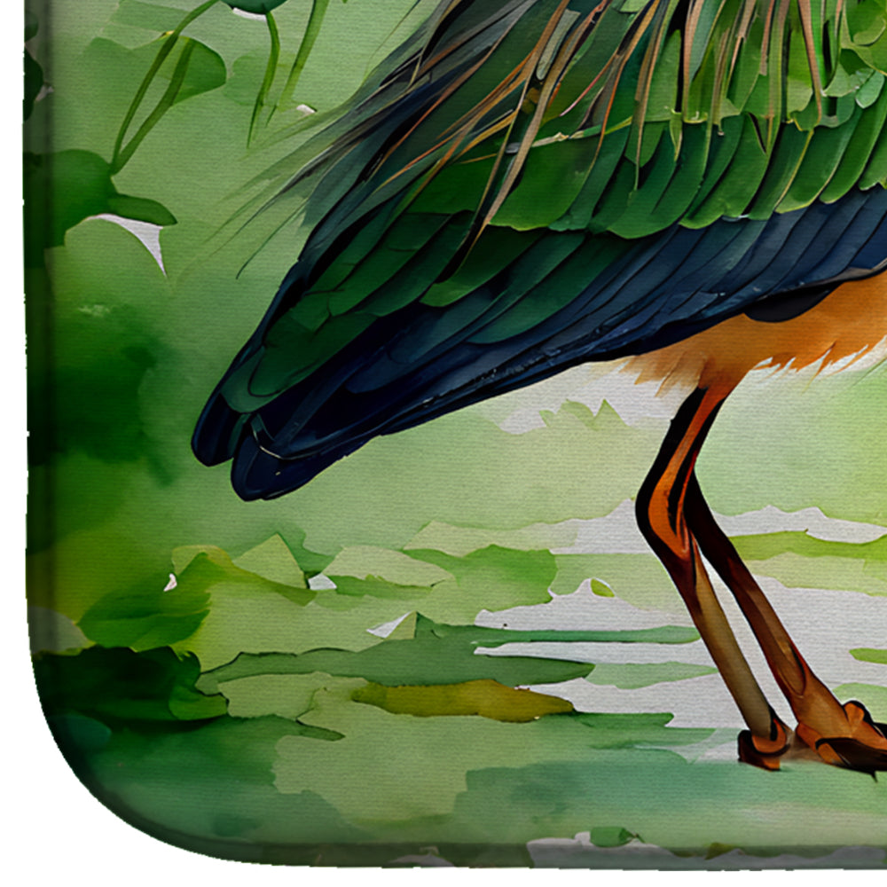 Green Heron Dish Drying Mat