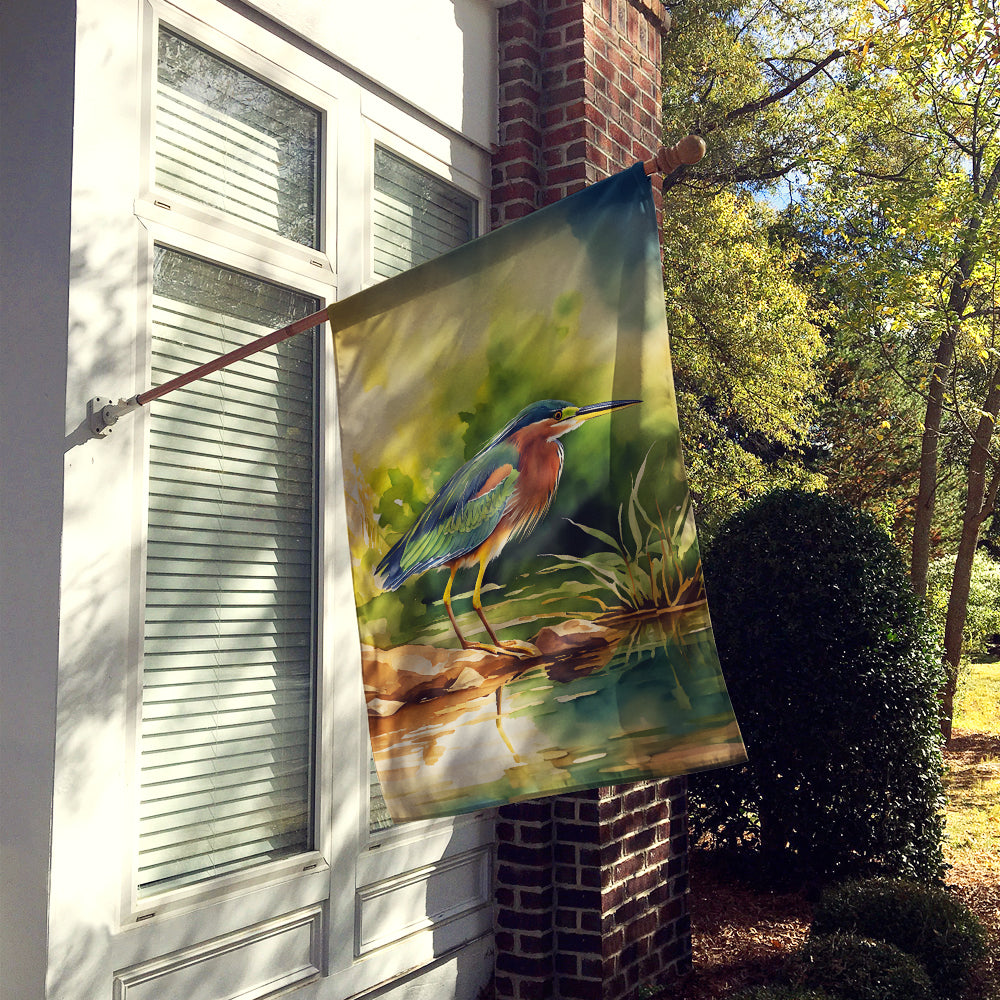 Green Heron House Flag