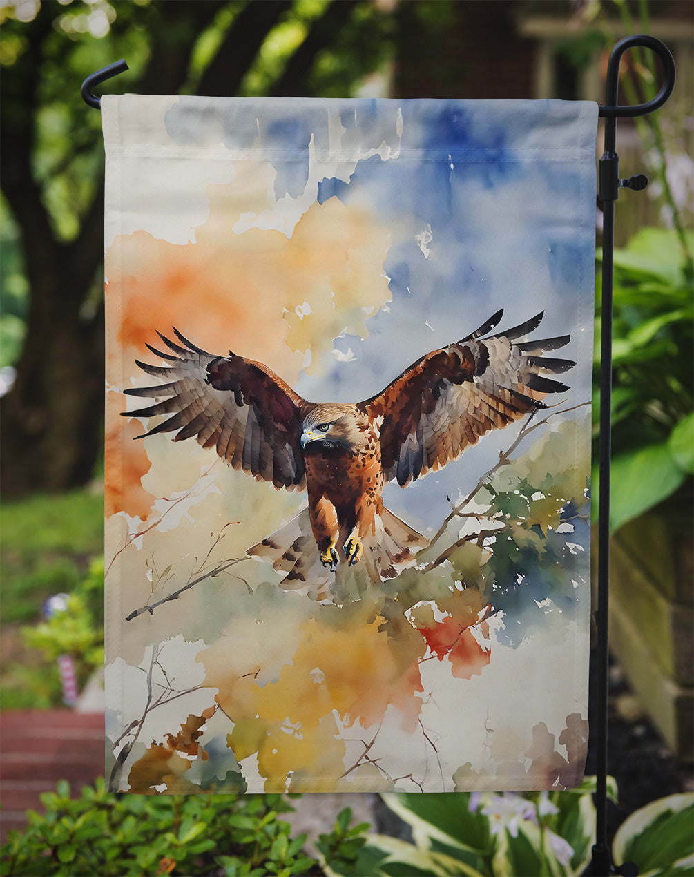 Hawk Garden Flag