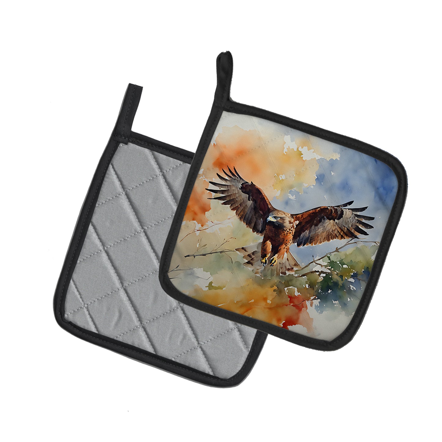 Hawk Pair of Pot Holders