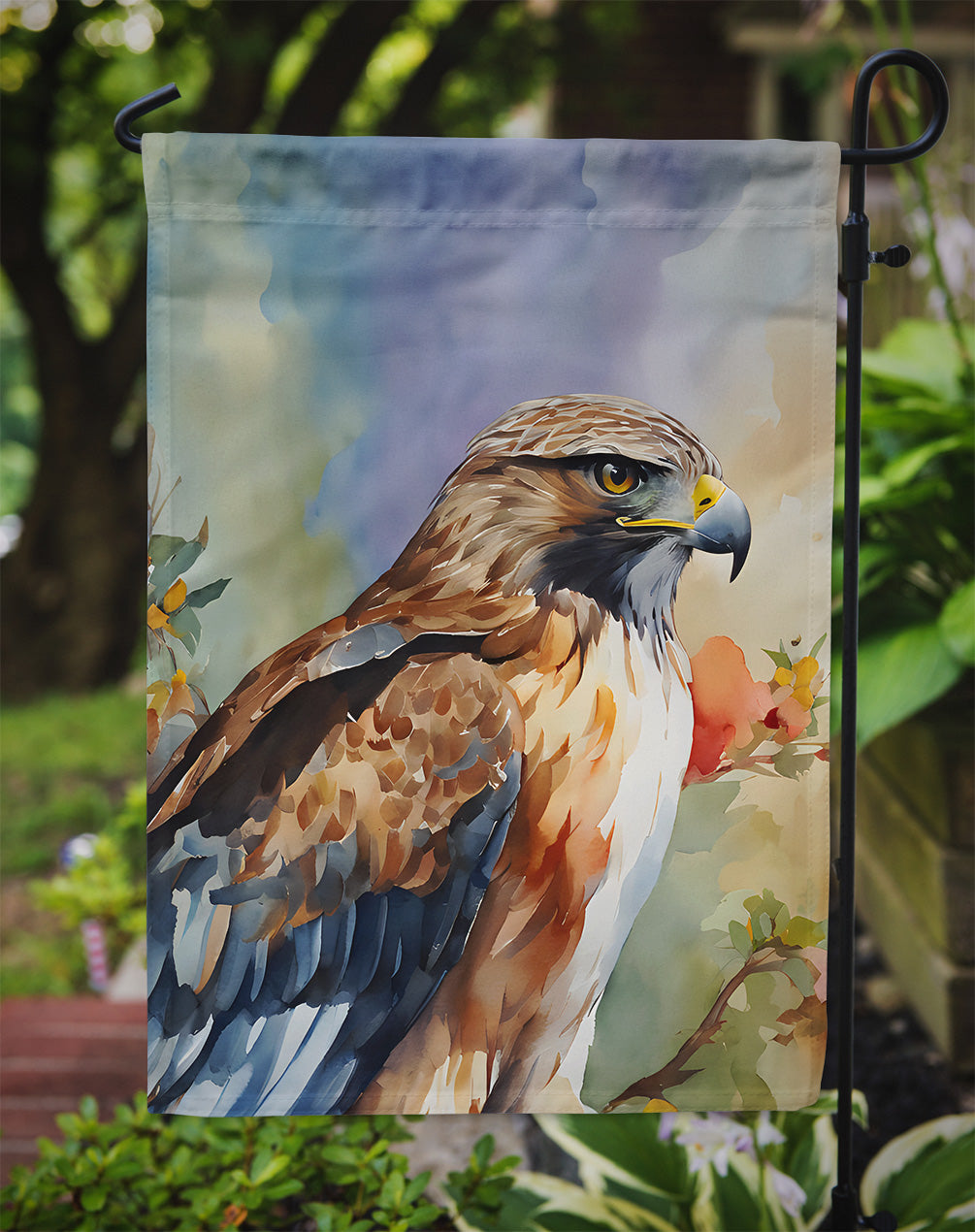 Hawk Garden Flag