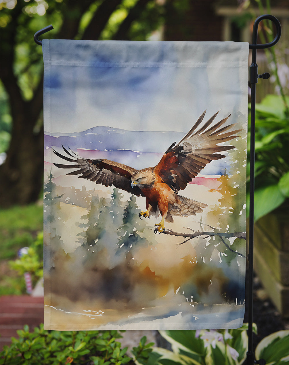 Hawk Garden Flag