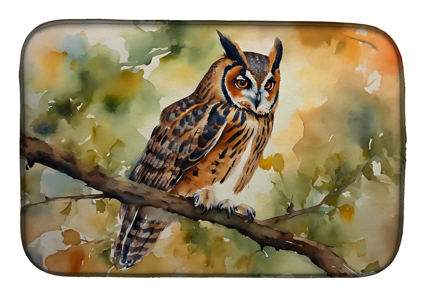 Buy this Long-Eared Owl Dish Drying Mat