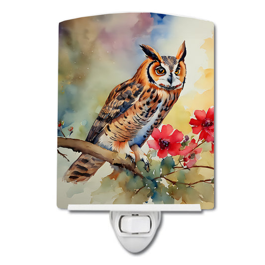 Buy this Long-Eared Owl Ceramic Night Light