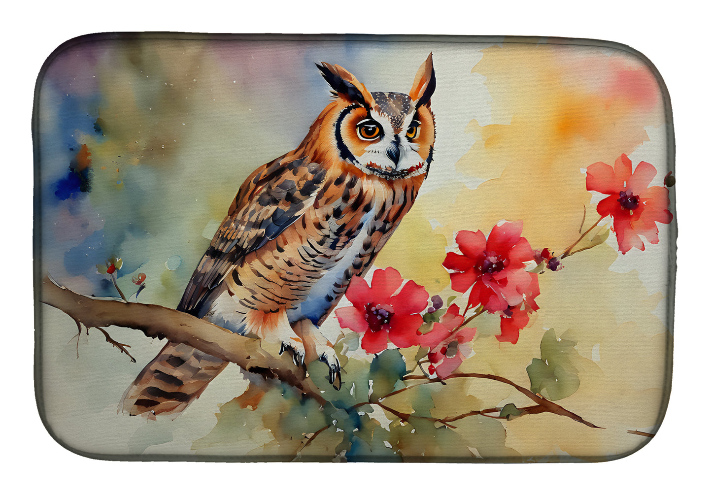 Buy this Long-Eared Owl Dish Drying Mat