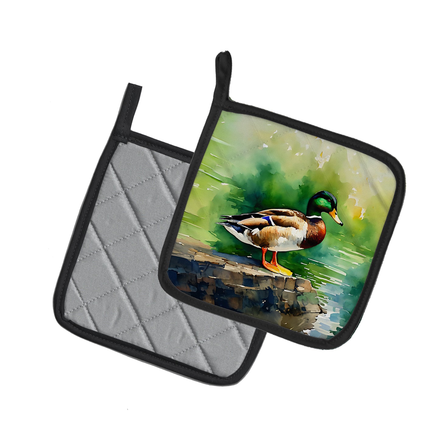 Mallard Pair of Pot Holders