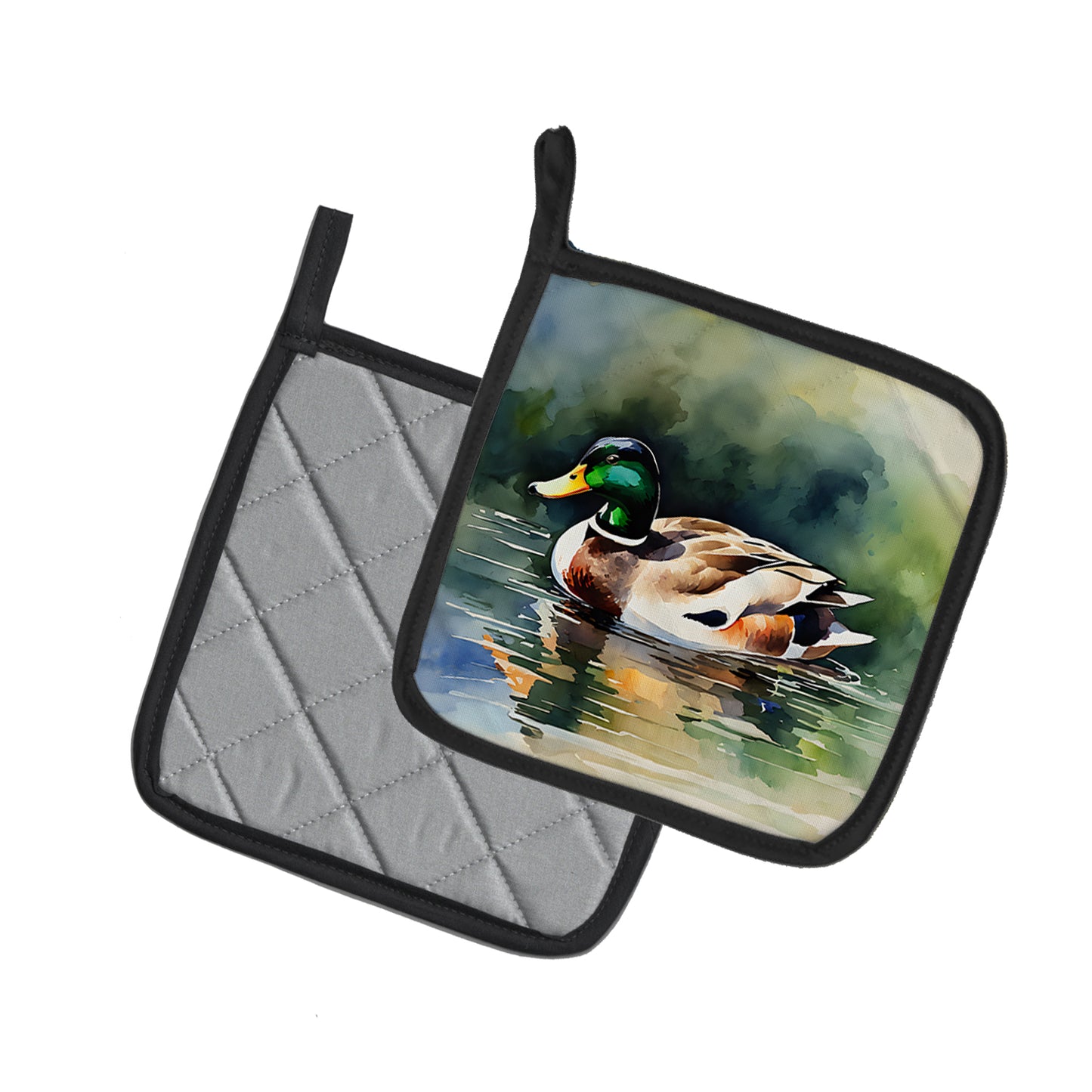 Mallard Pair of Pot Holders