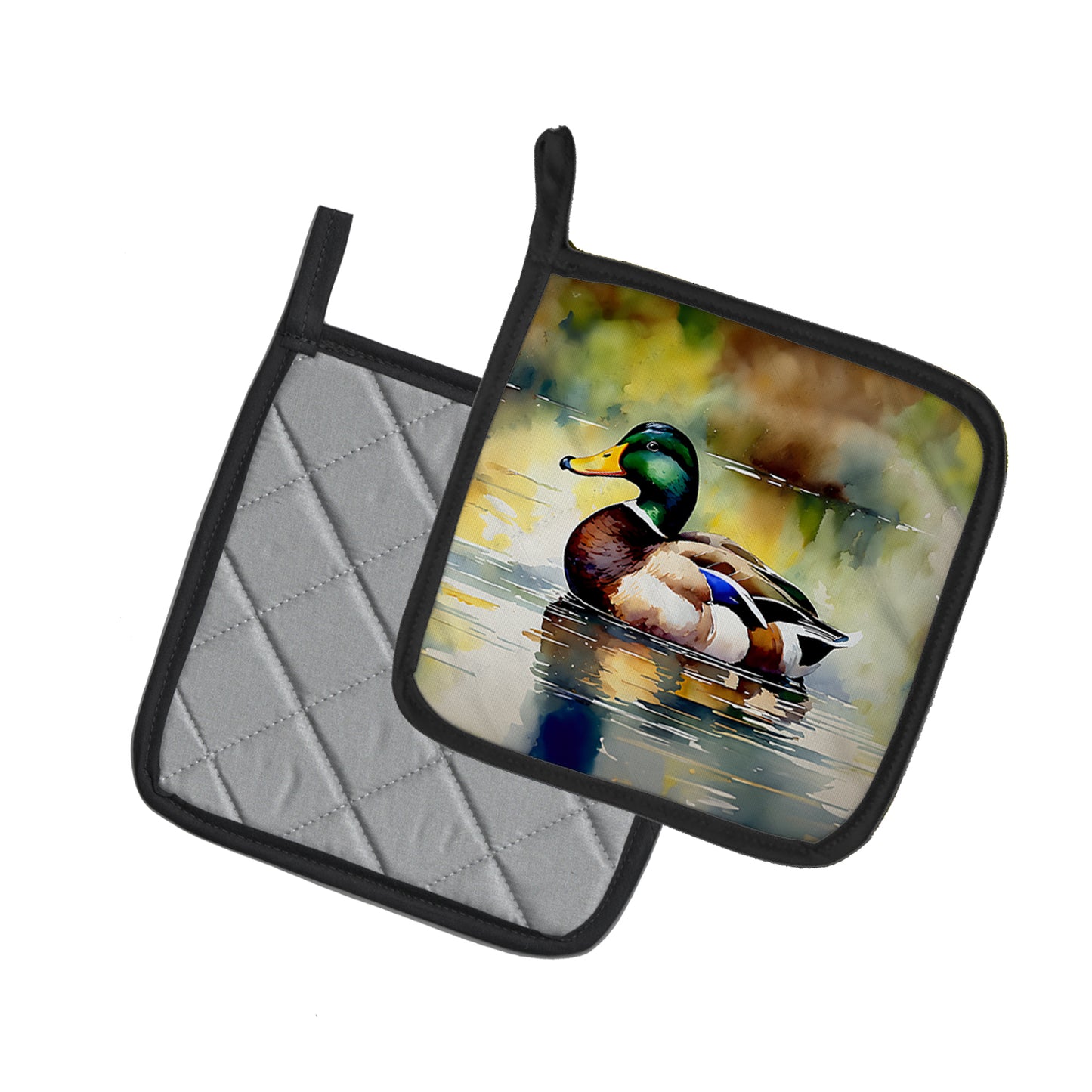 Mallard Pair of Pot Holders