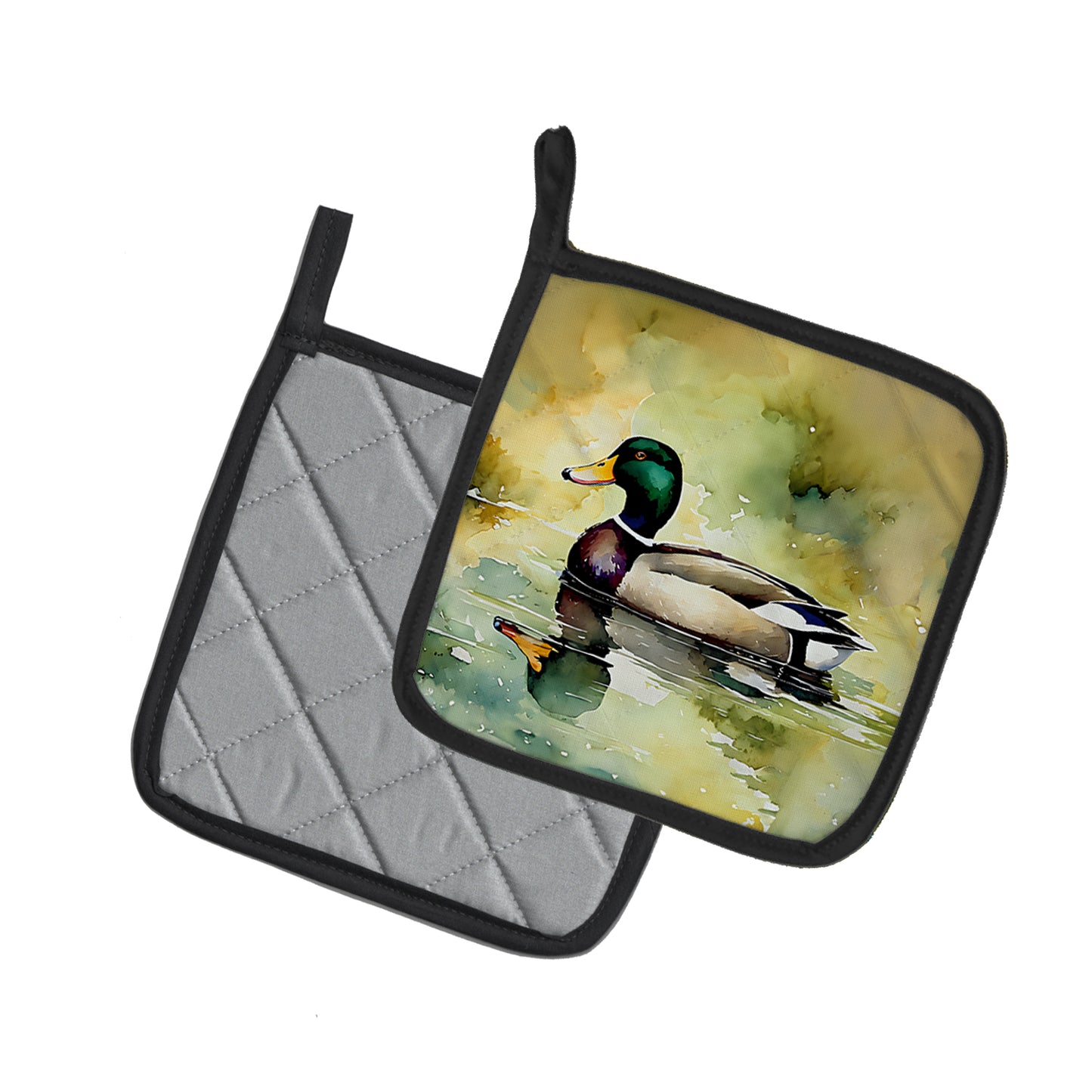 Mallard Pair of Pot Holders