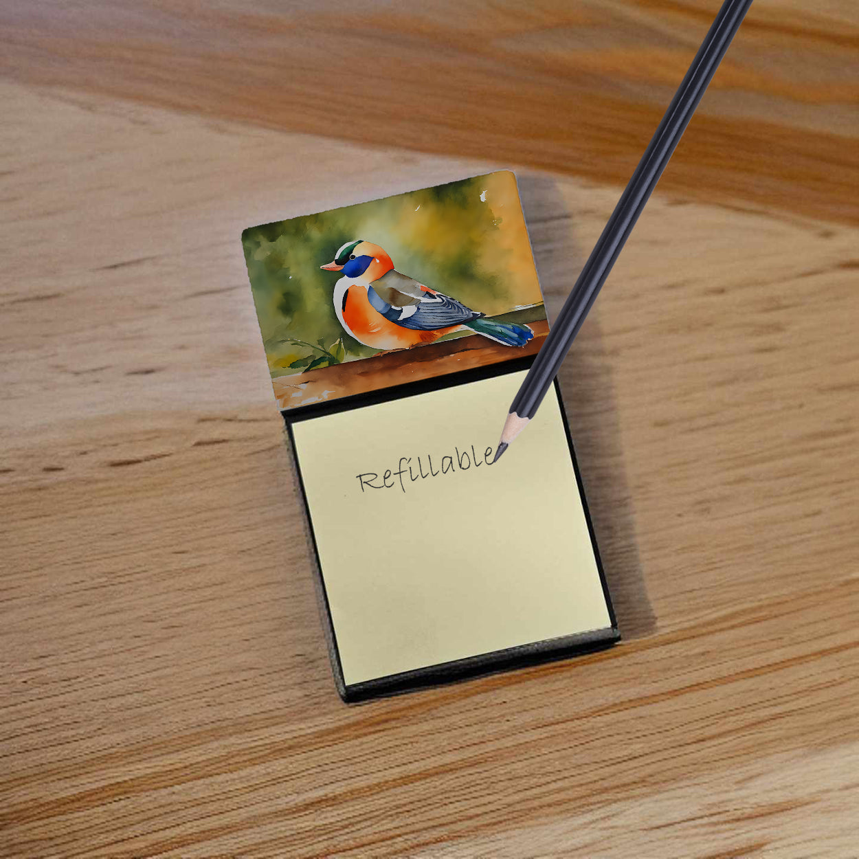 Mandarin Duck Sticky Note Holder