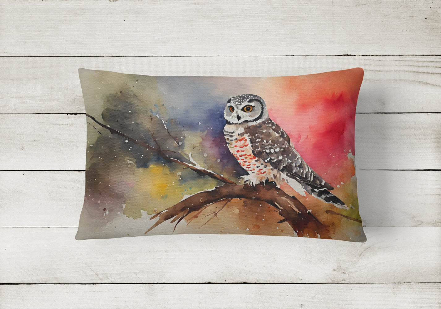 Northern Hawk Owl Throw Pillow