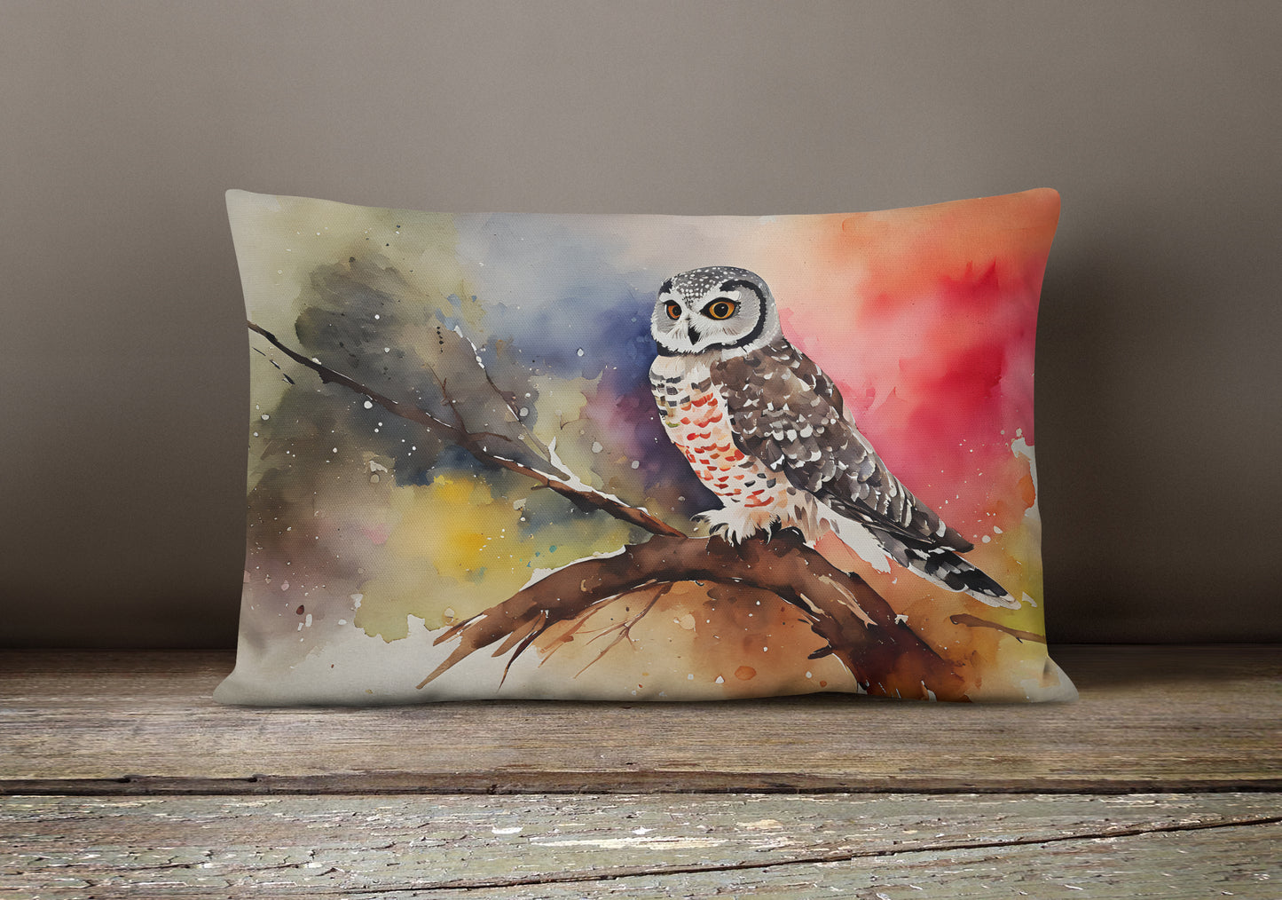 Northern Hawk Owl Throw Pillow