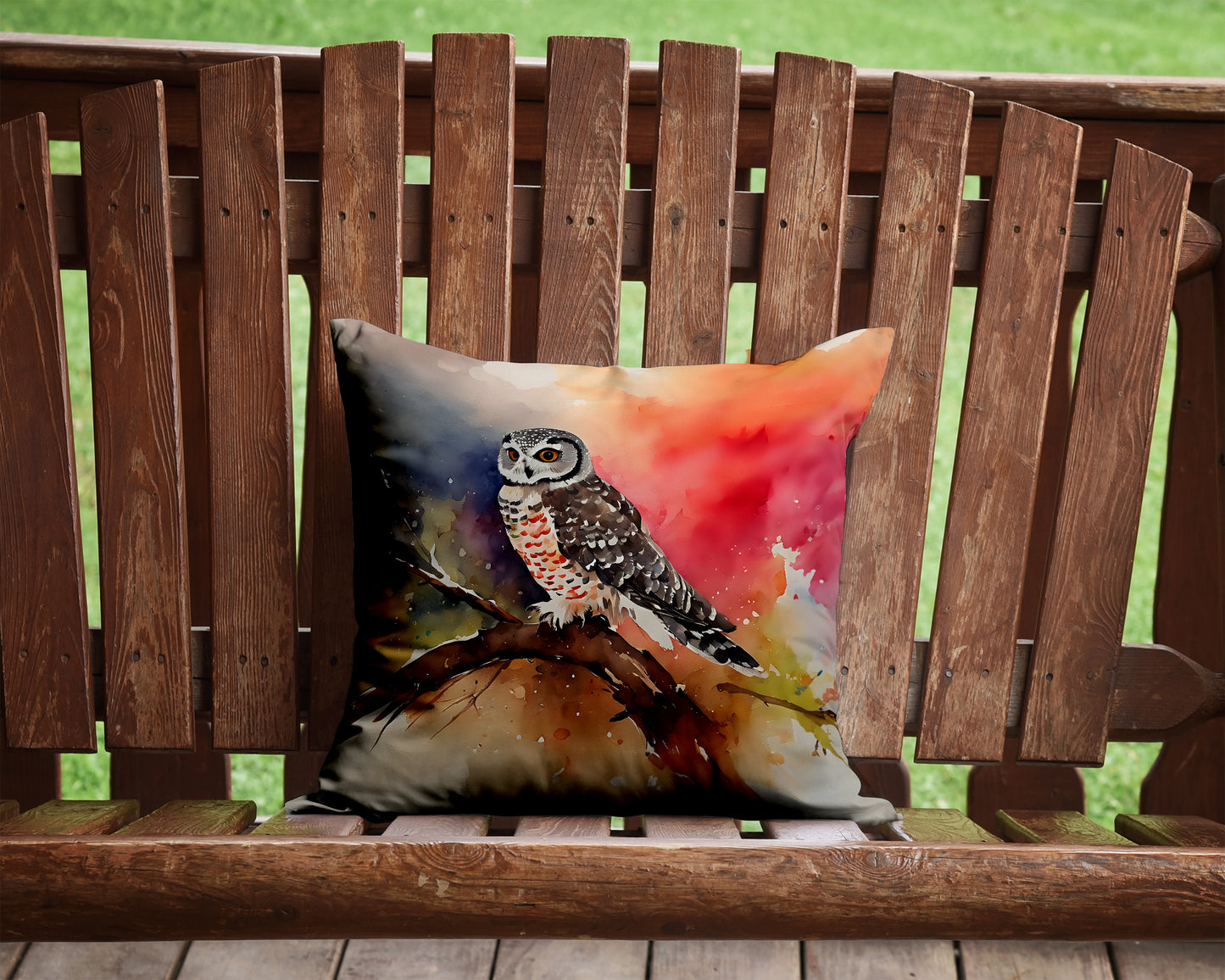 Northern Hawk Owl Throw Pillow