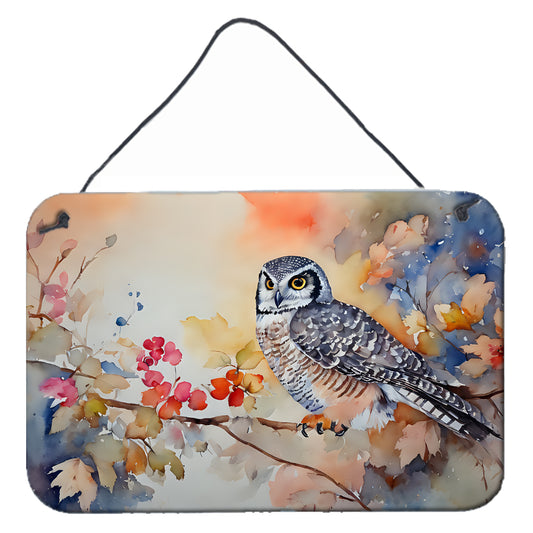 Buy this Northern Hawk Owl Wall or Door Hanging Prints