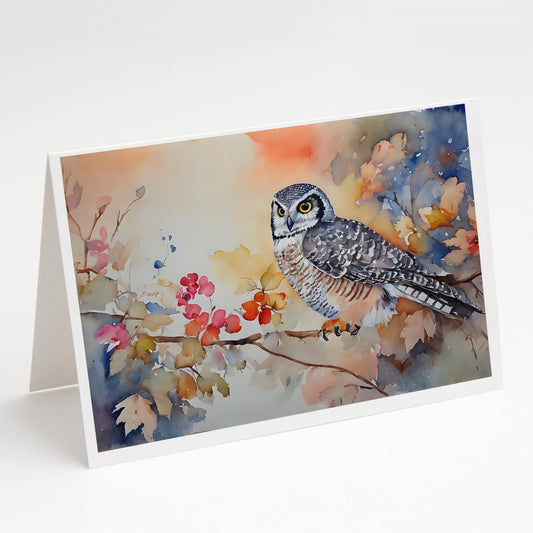 Buy this Northern Hawk Owl Greeting Cards Pack of 8