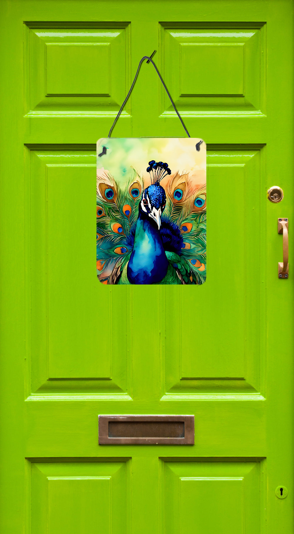 Peacock Wall or Door Hanging Prints