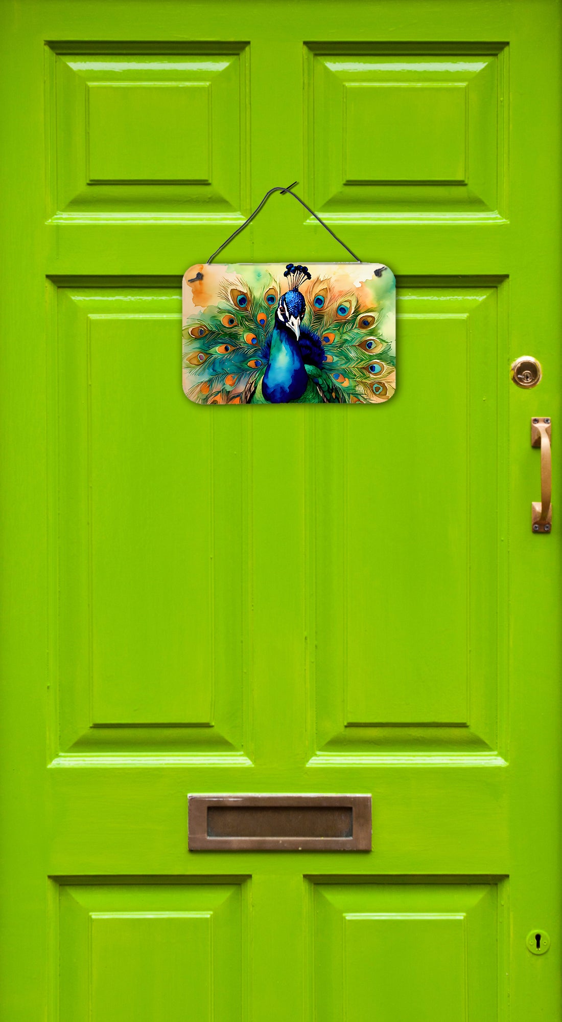 Peacock Wall or Door Hanging Prints