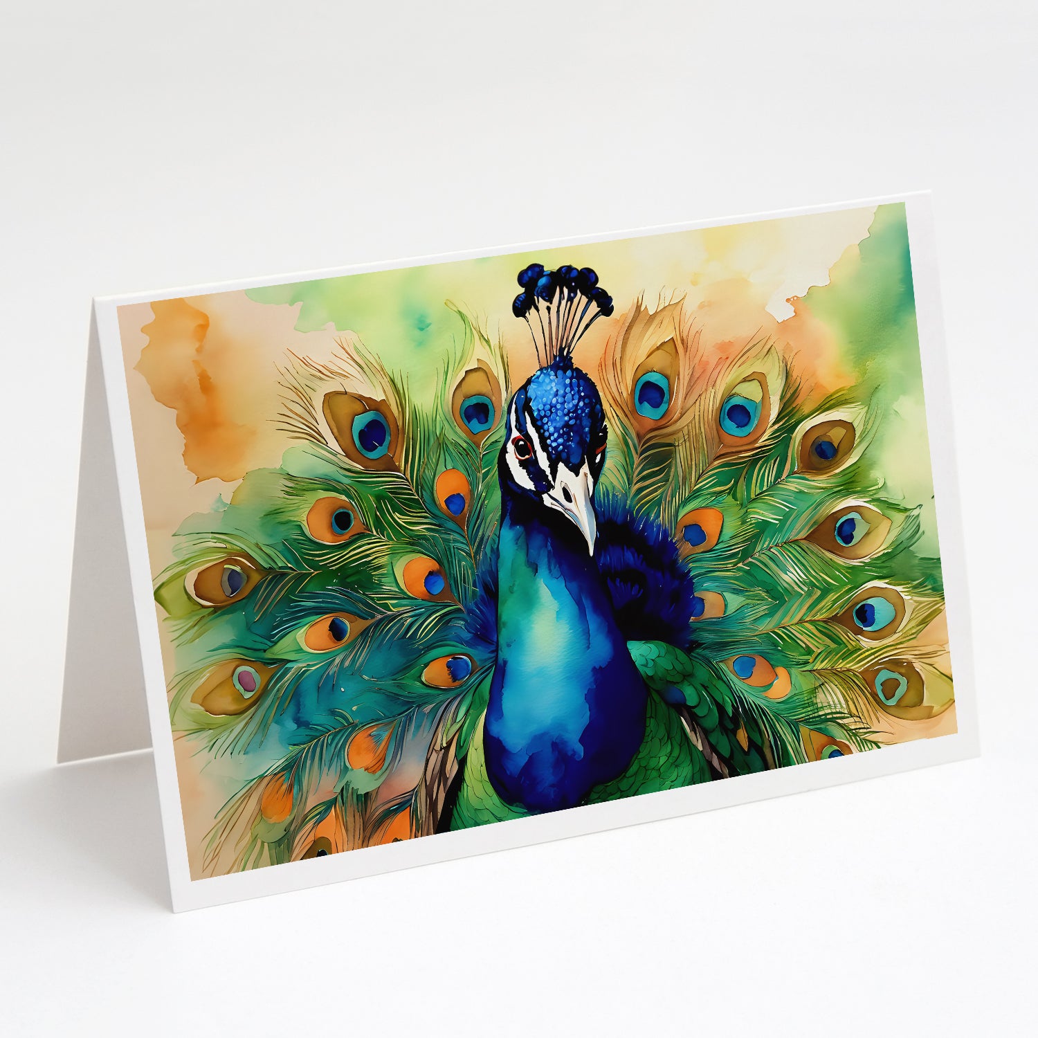 Buy this Peacock Greeting Cards Pack of 8