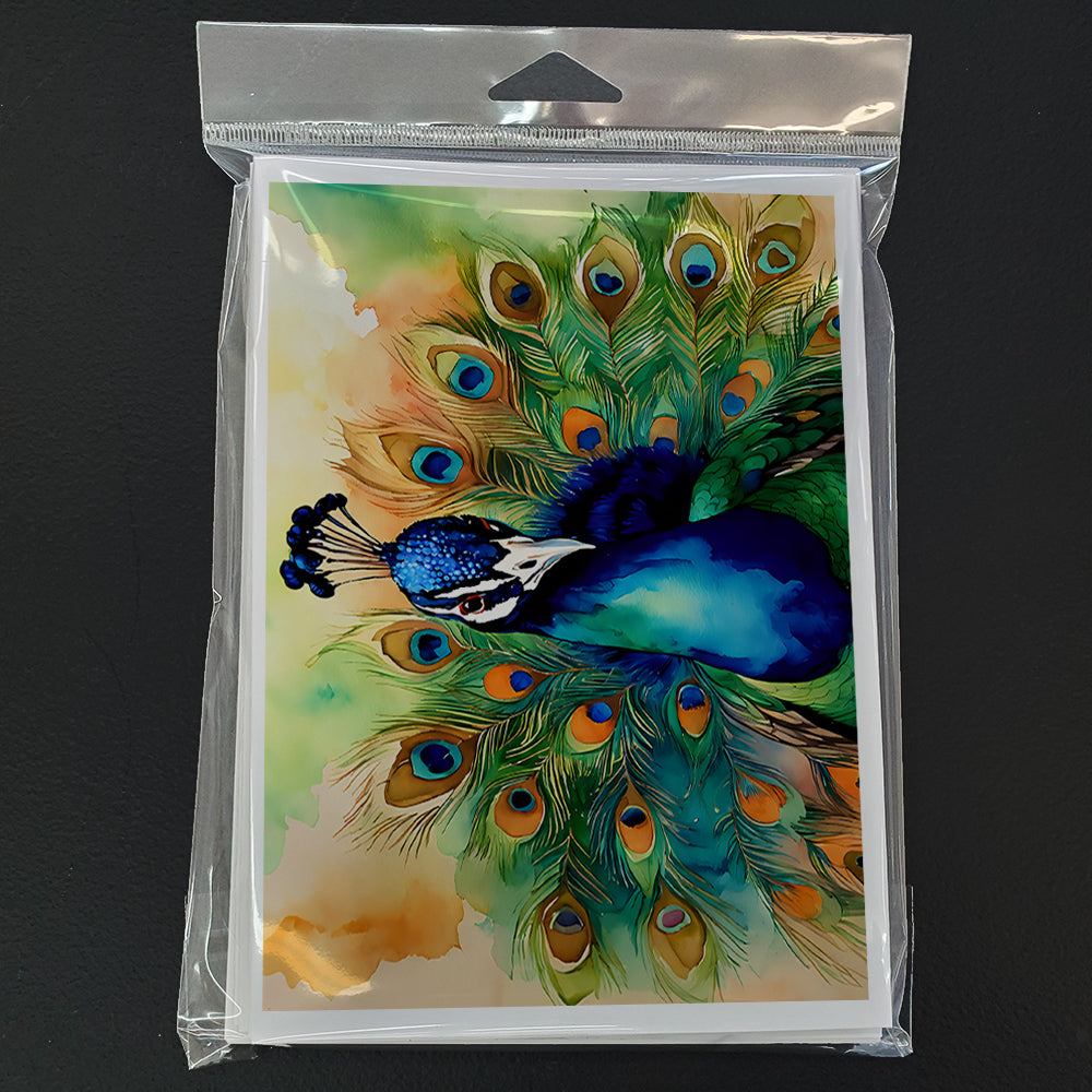 Peacock Greeting Cards Pack of 8