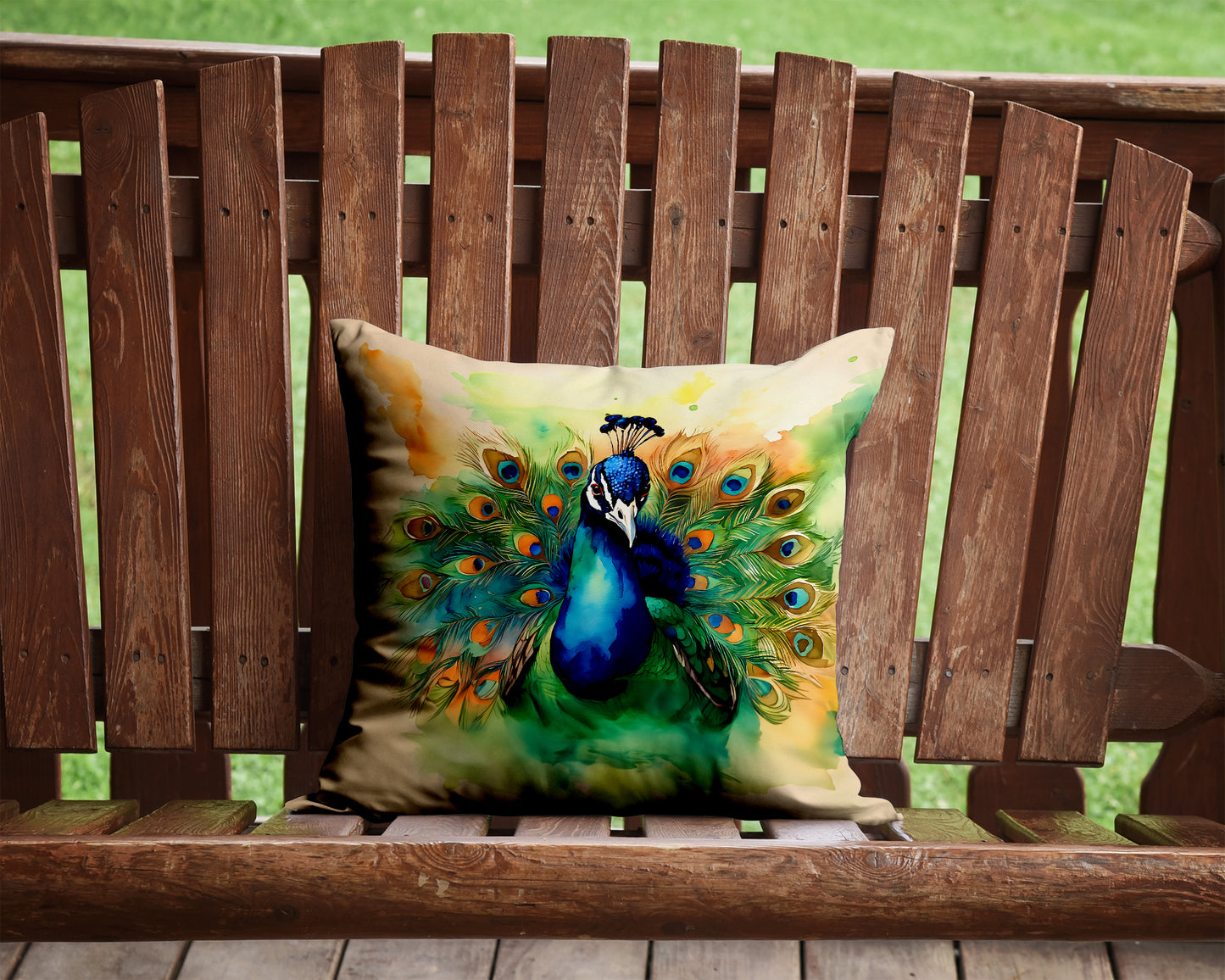 Peacock Throw Pillow