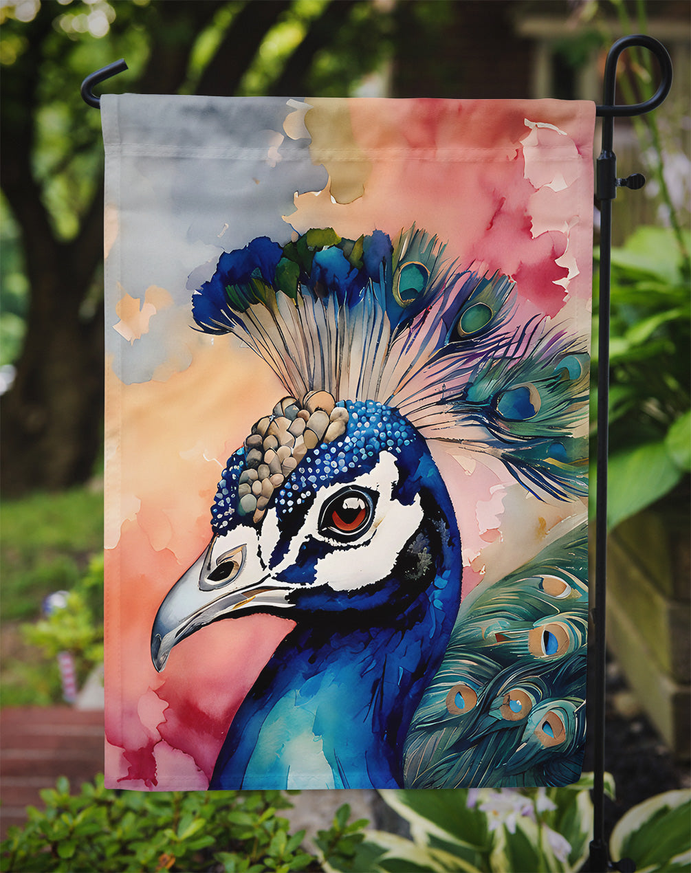 Peacock Garden Flag