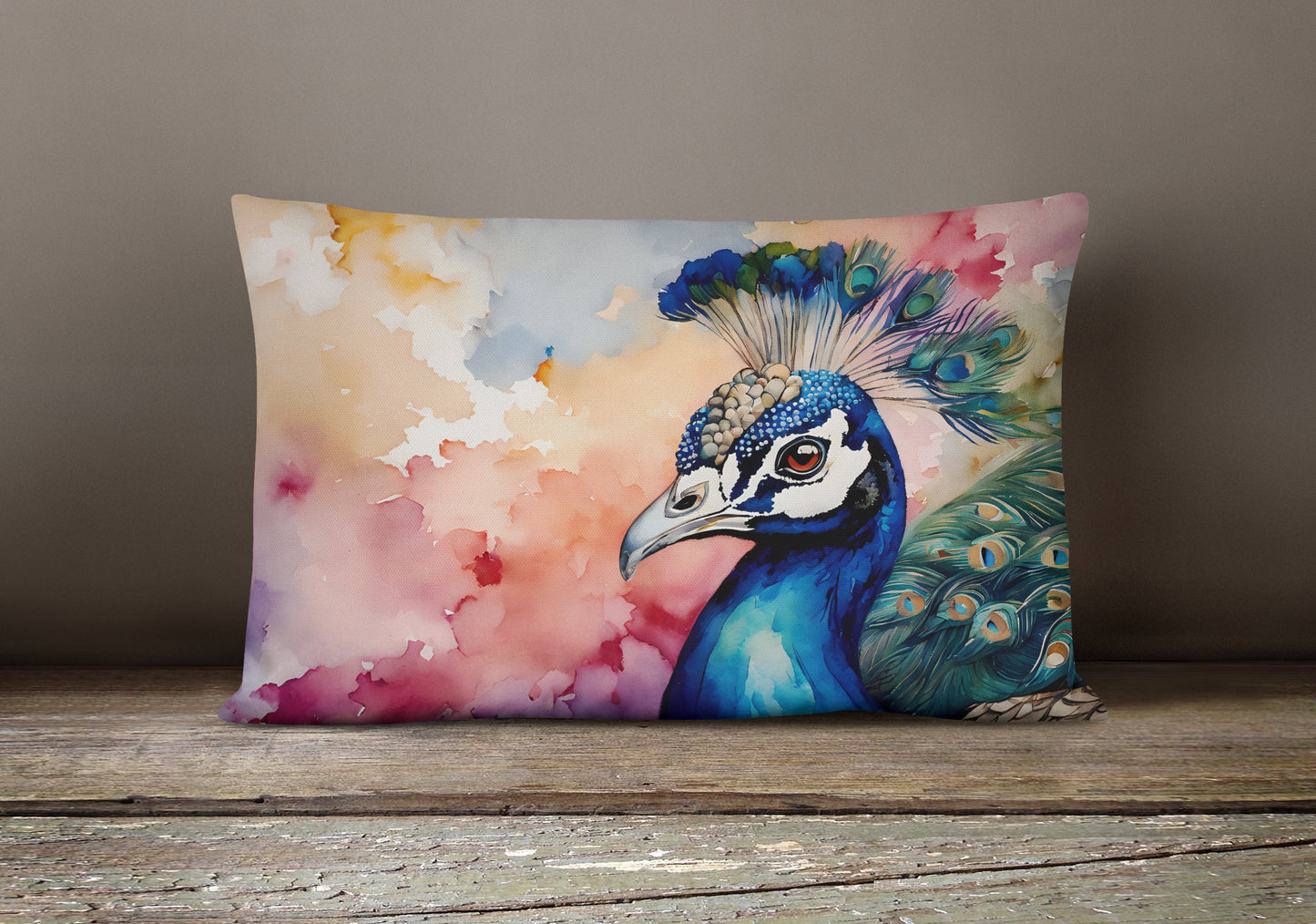 Peacock Throw Pillow