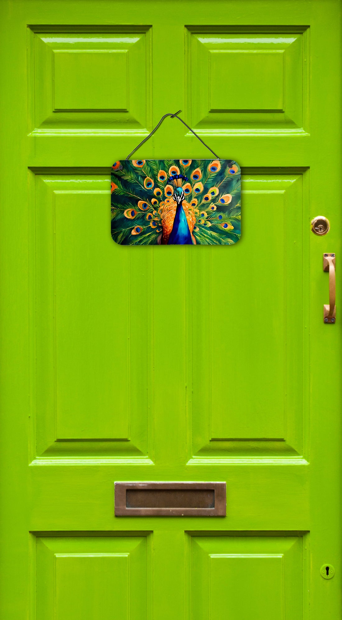 Peacock Wall or Door Hanging Prints