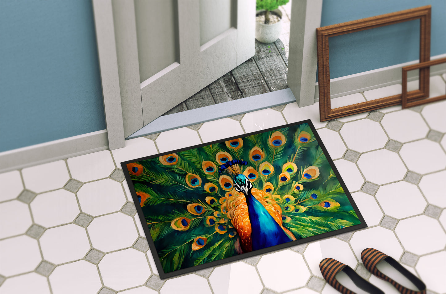 Peacock Doormat