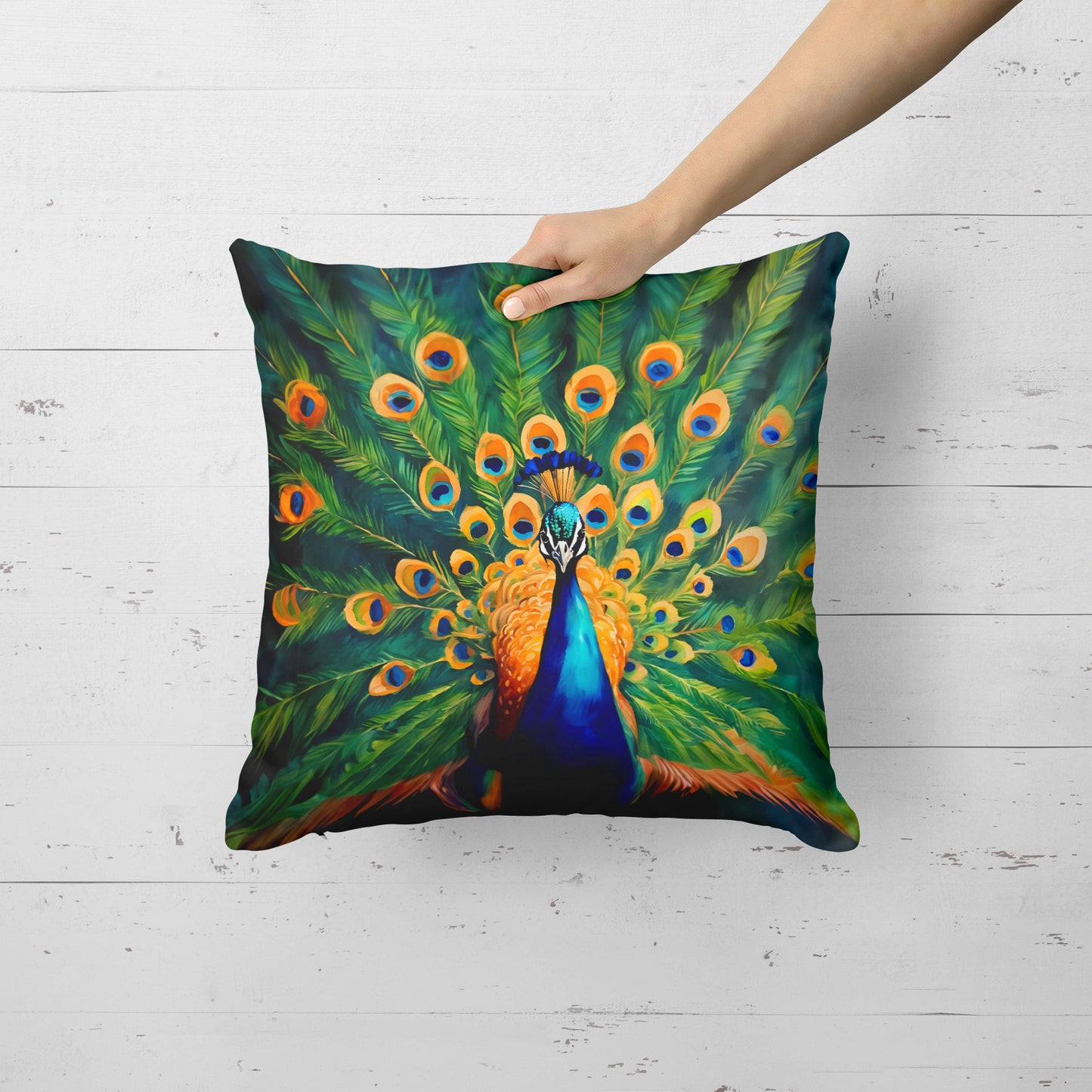 Peacock Throw Pillow