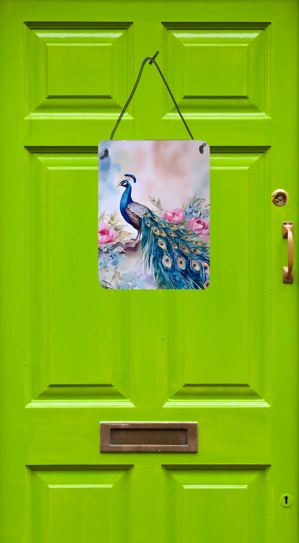 Peacock Wall or Door Hanging Prints