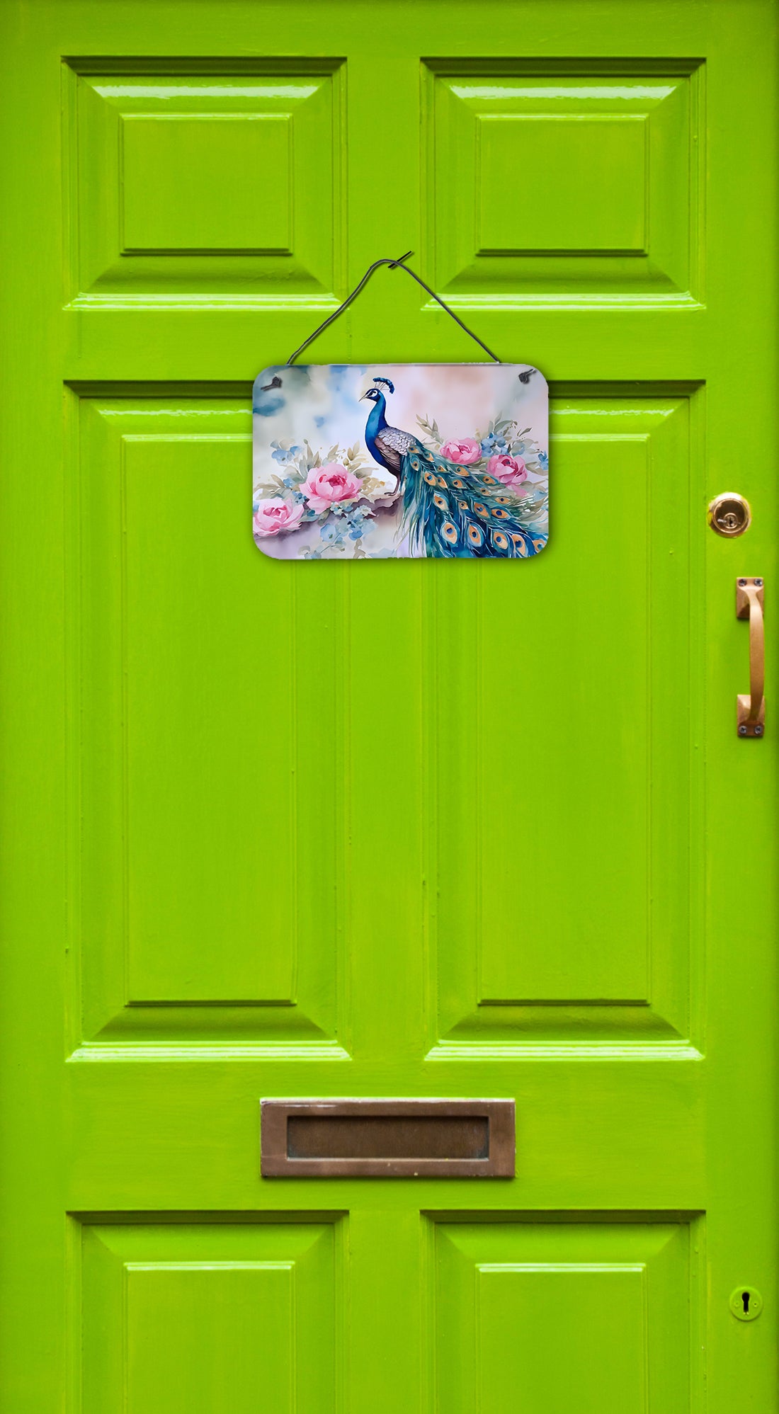 Peacock Wall or Door Hanging Prints