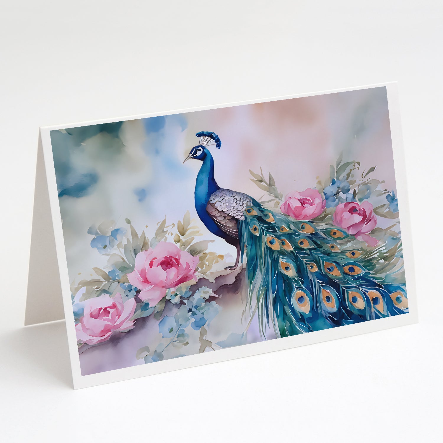 Buy this Peacock Greeting Cards Pack of 8