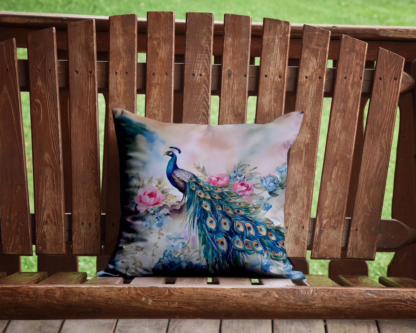 Peacock Throw Pillow