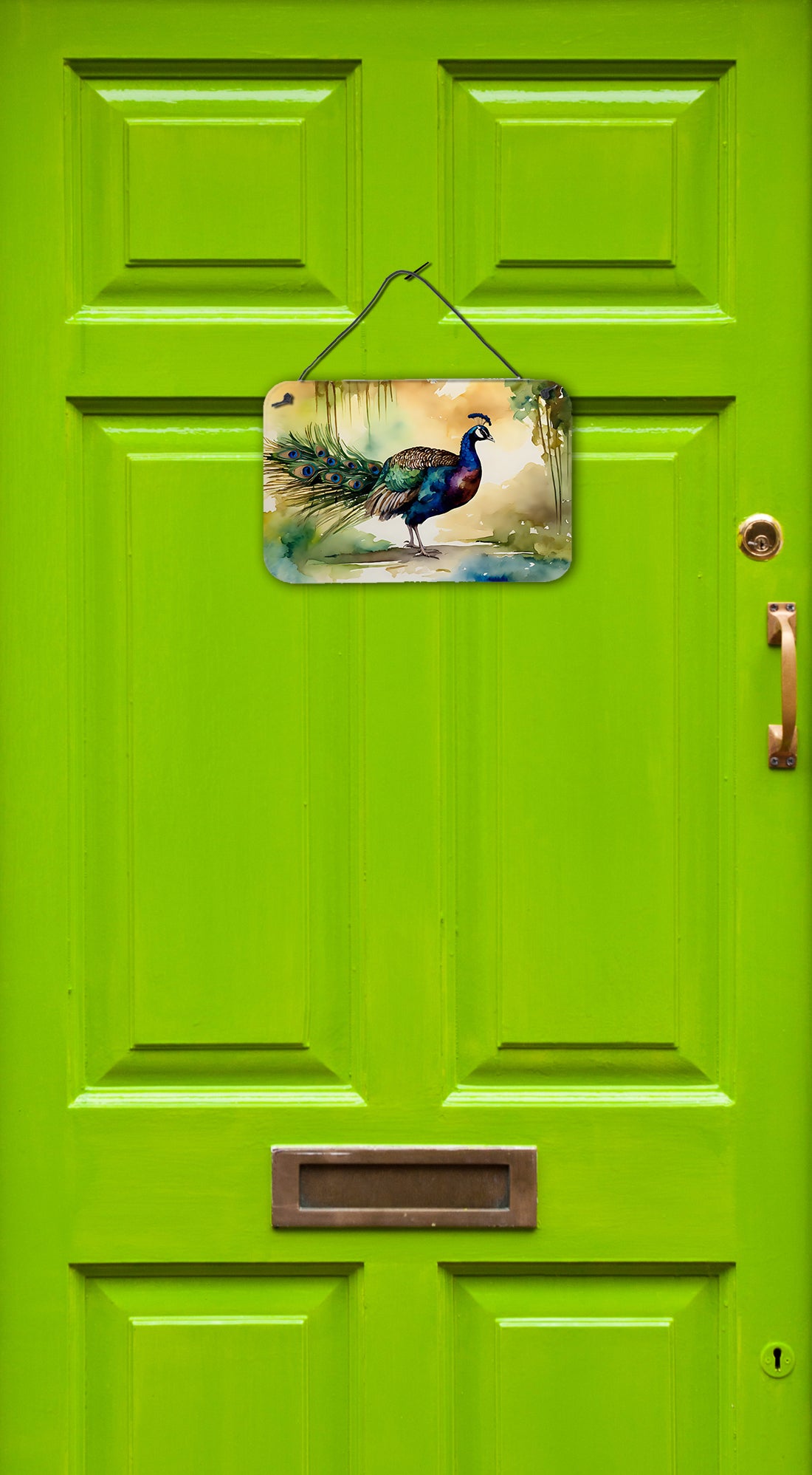 Peacock Wall or Door Hanging Prints