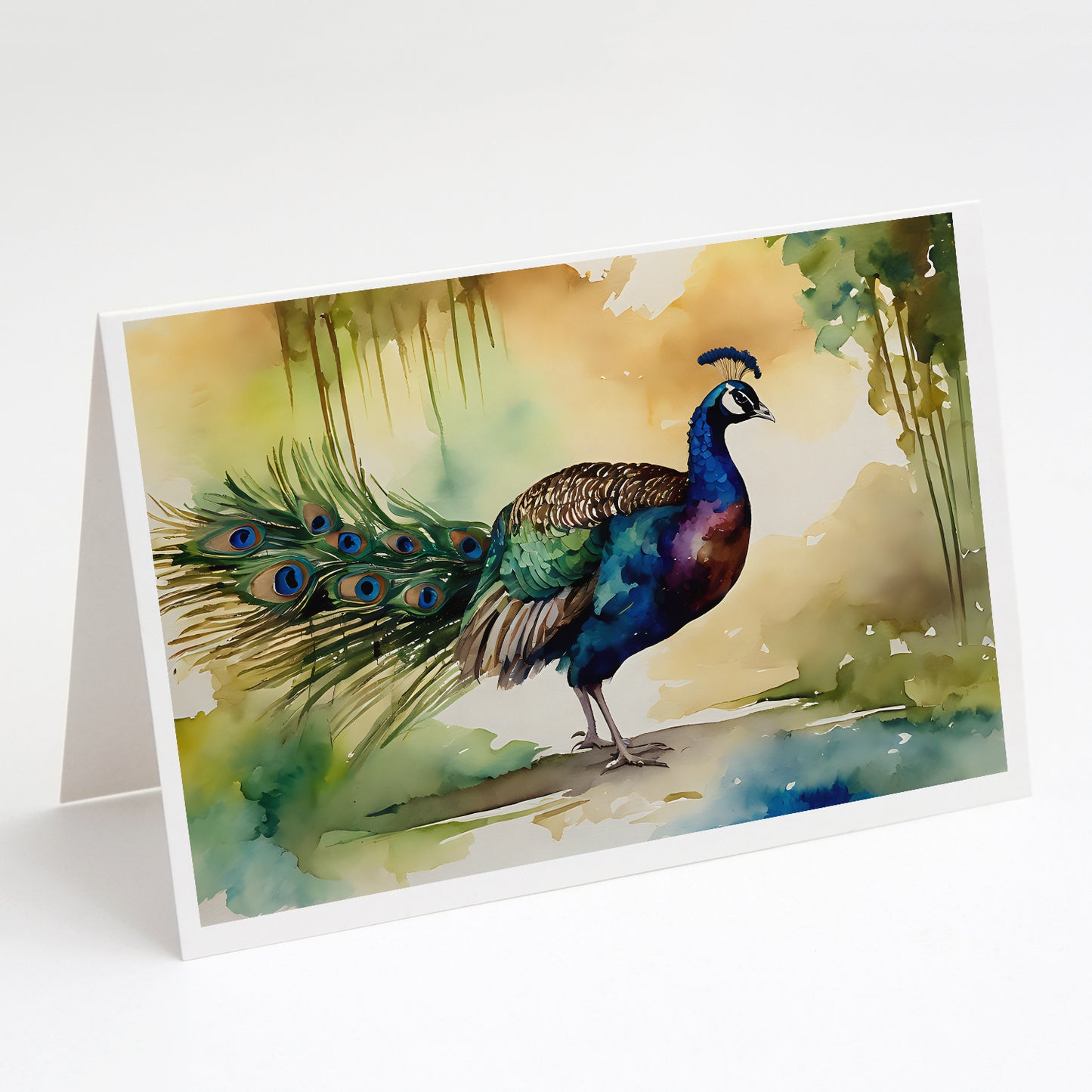 Buy this Peacock Greeting Cards Pack of 8