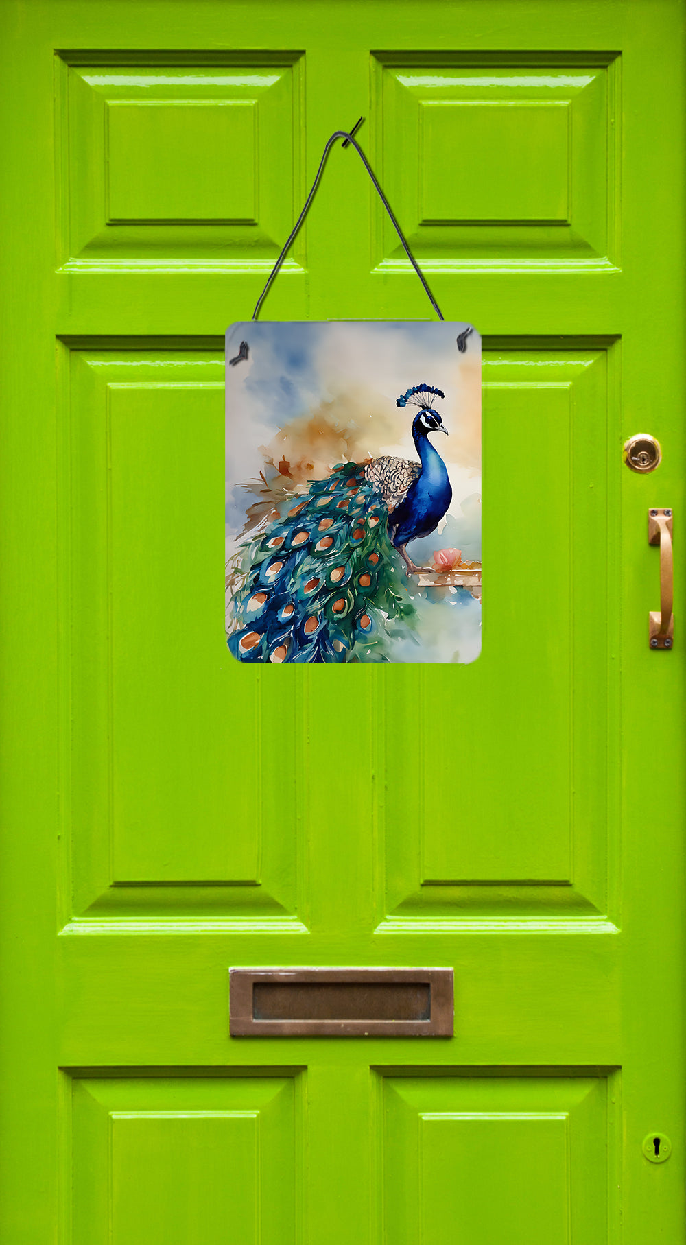 Peacock Wall or Door Hanging Prints