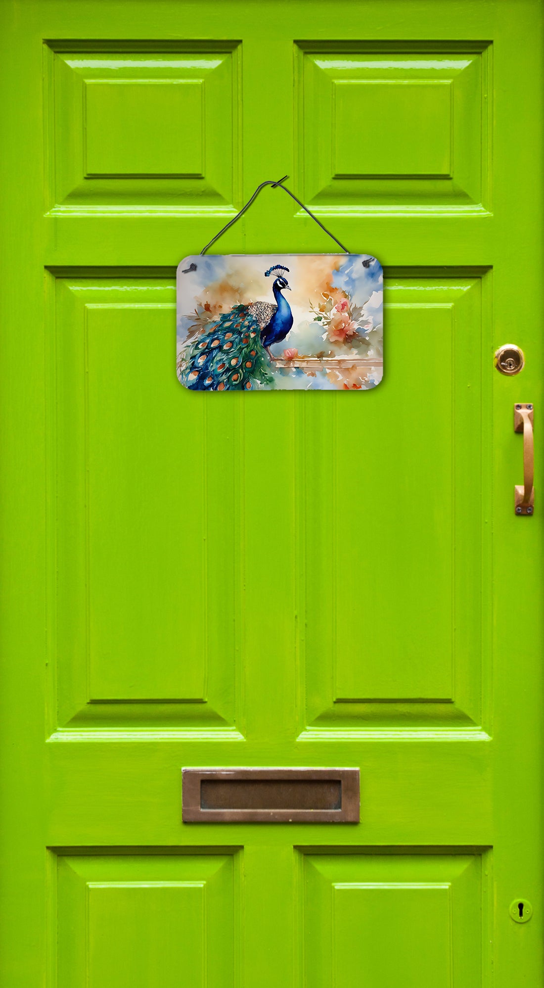 Peacock Wall or Door Hanging Prints