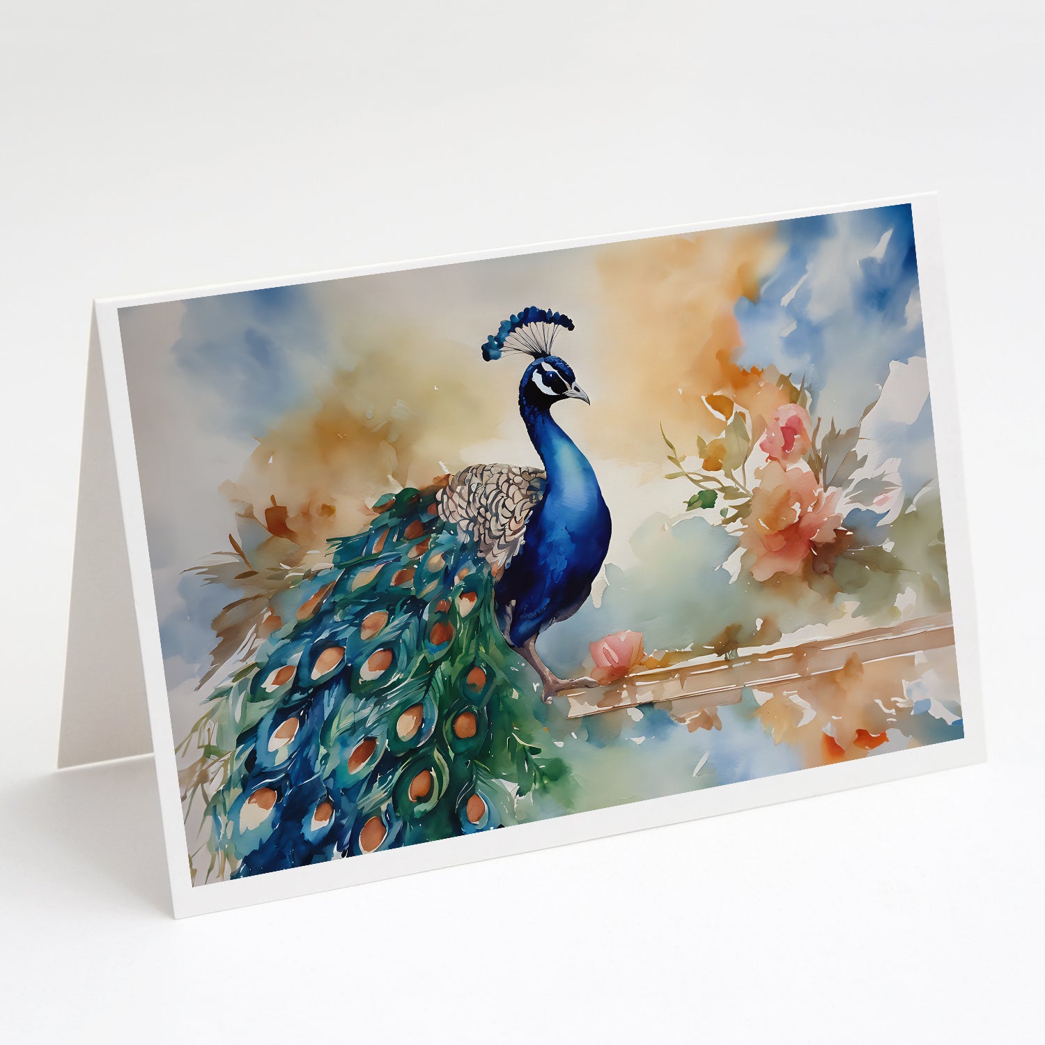 Buy this Peacock Greeting Cards Pack of 8