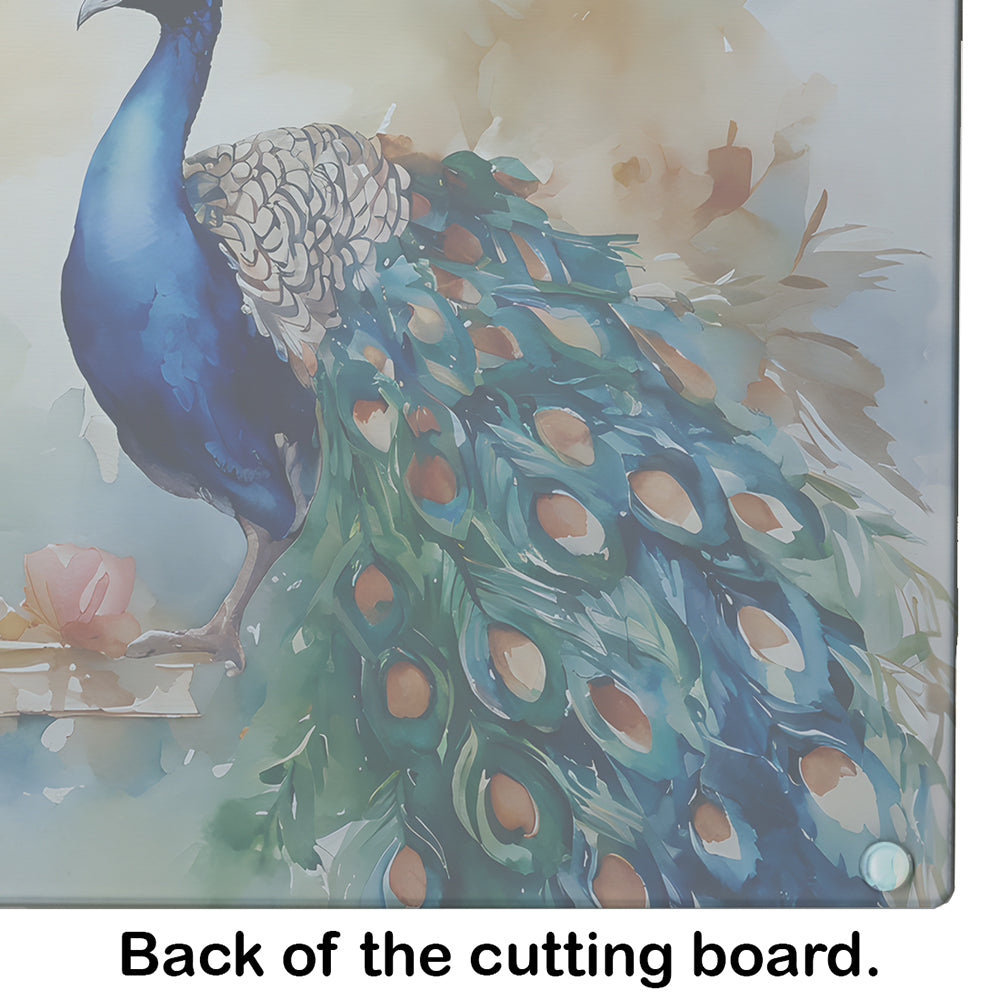 Peacock Glass Cutting Board