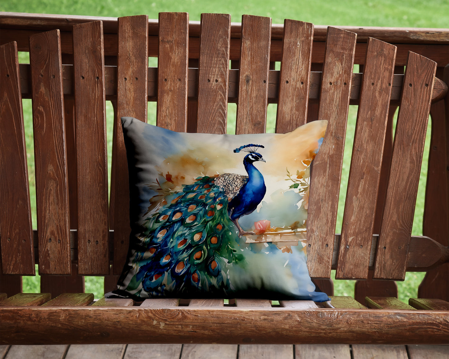 Peacock Throw Pillow