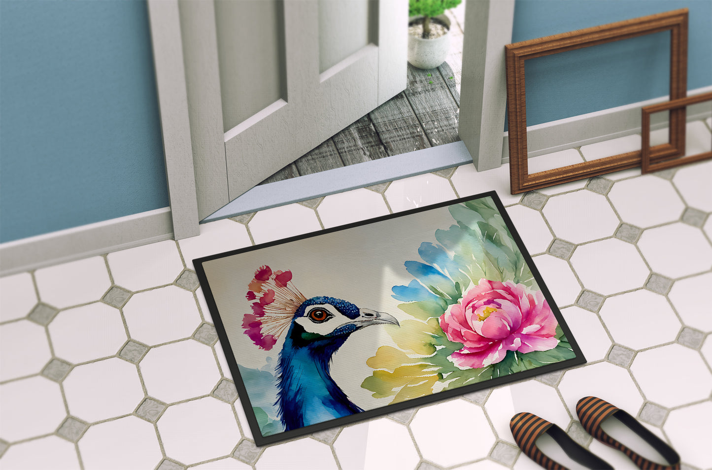 Peacock Doormat